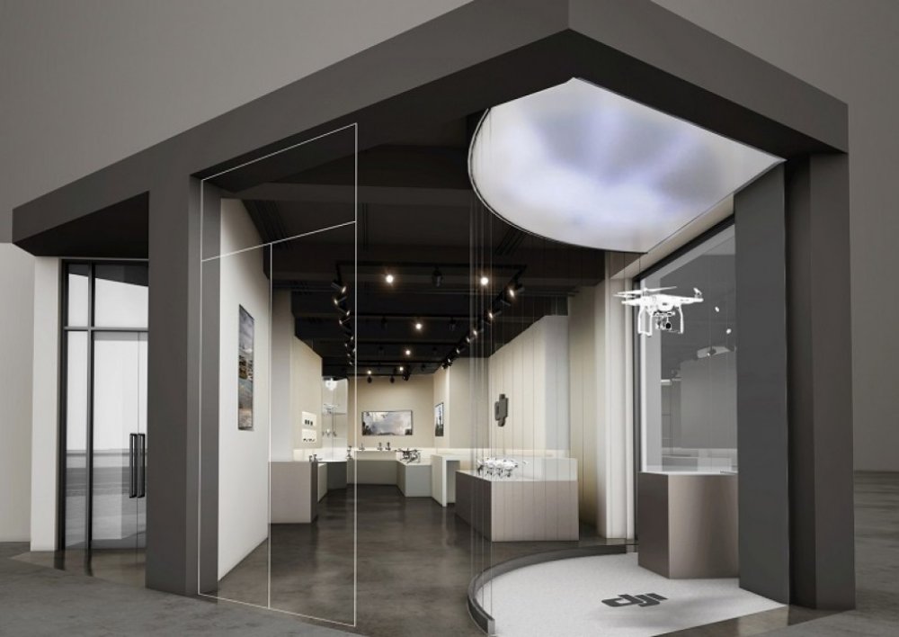 Showcase area includes space for test flights