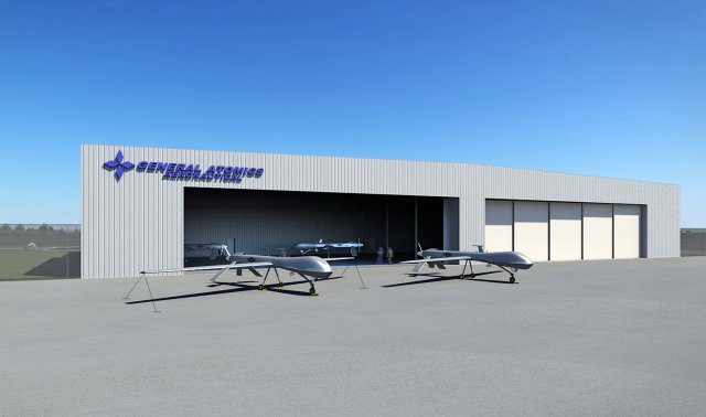 GA-ASI Grand Forks Hangar_artist rendering