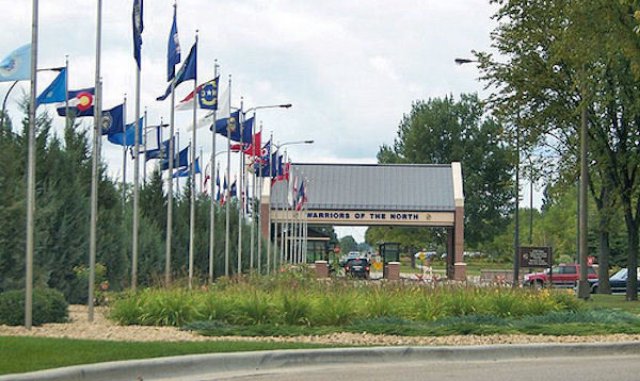 Main Gate at Grand Forks Air Base