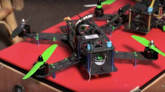 The drone shown in the BBC television report 