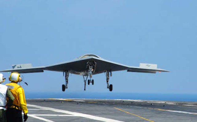 X-47B landing
