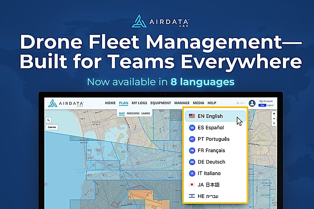 AirData Now Available in 8 Languages