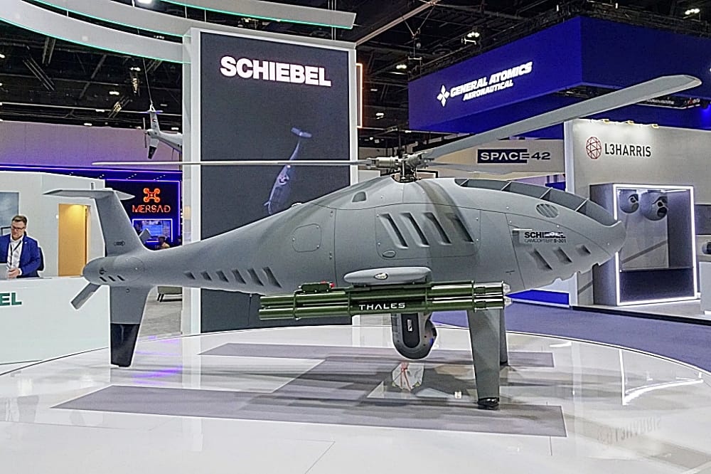 Schiebel Camcopter S-301 VTOL UAV at UMEX 2026