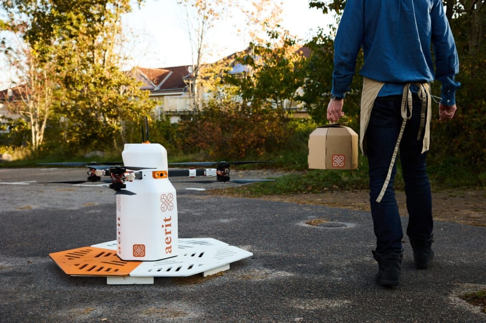 Aerit Extends Drone Delivery Services in Sweden
