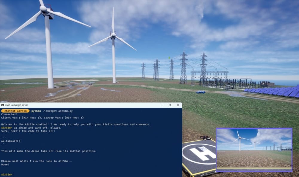 Microsoft Researchers Use ChatGPT to Control Drones