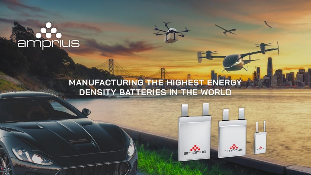 Amprius Unveils Ultra-High-Power-High-Energy Lithium-ion Battery