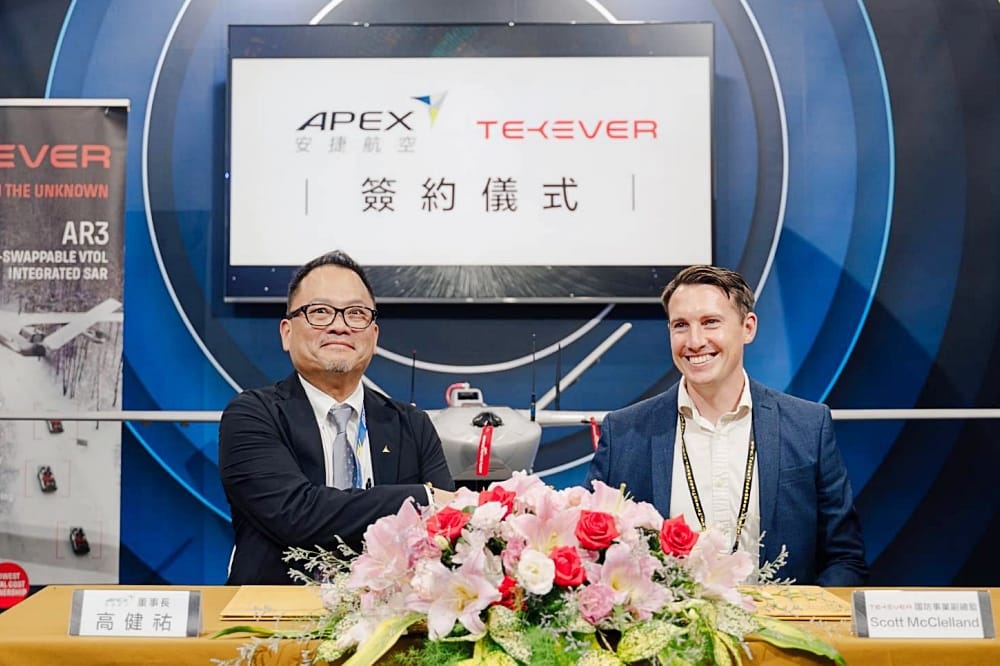 TEKEVER and Apex Partner to Deliver Advanced ISR Drone Capabilities to Taiwan
