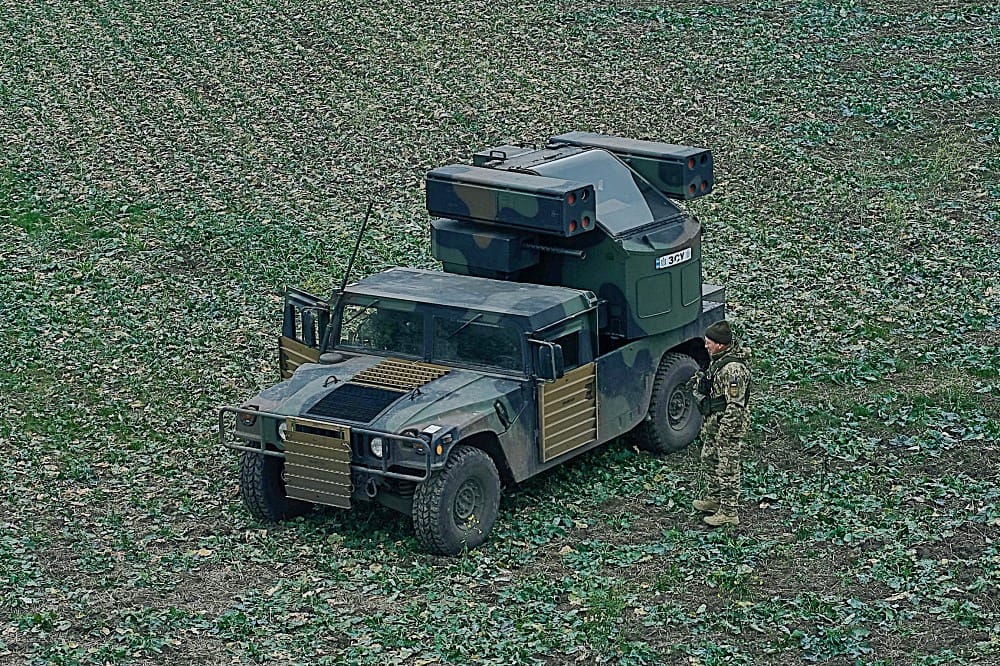 Ukrainian Avenger Downs Russian Shahed Drone with Browning Machine Gun