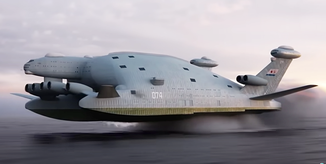 Bartini Beriev 2500 - Gigantic Russian Ekranoplan Aircraft Carrier