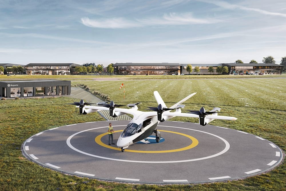 First Look at Skyports' UK Vertiport Revealed