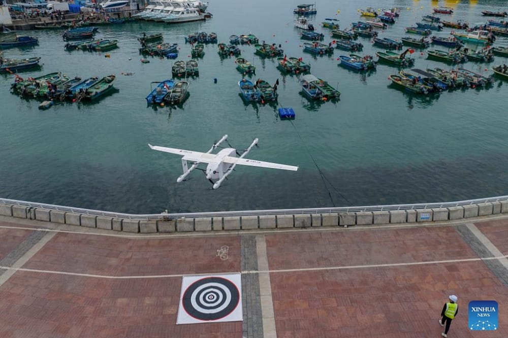 Drone Delivery Flights Carrying Seafood Begin Operation in Shenzhen