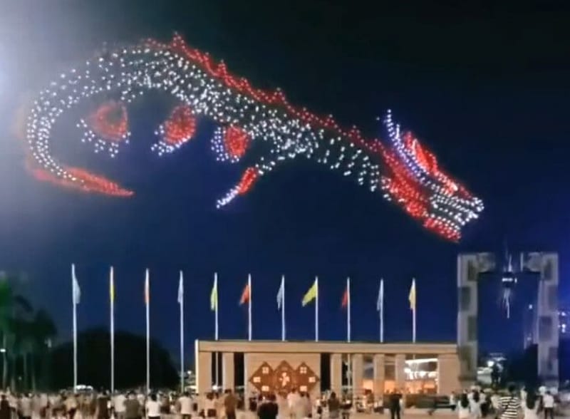 Dragon Boat Festival Drone Show in Shenzhen