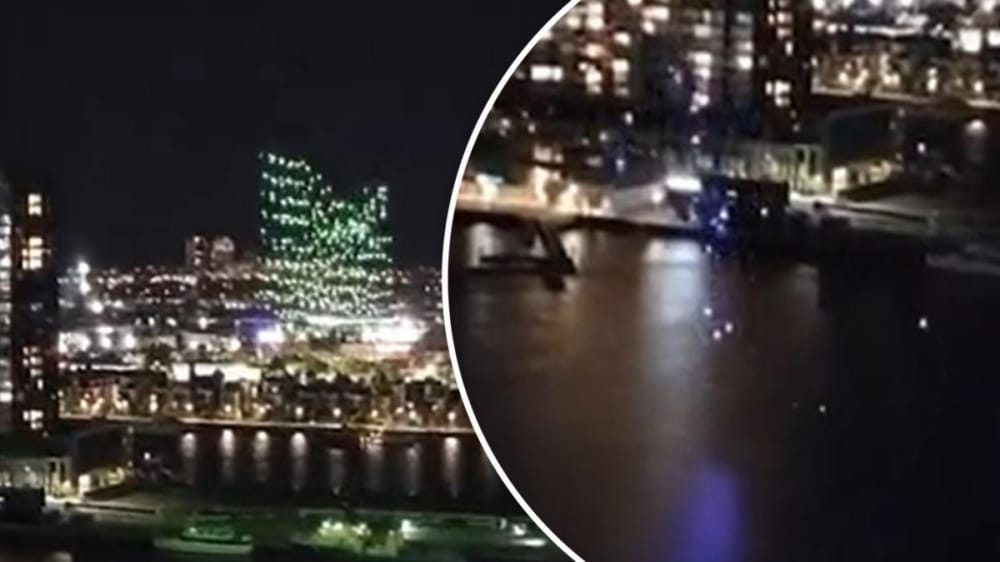 Light Show Drones Fail and Plunge into Water in Melbourne