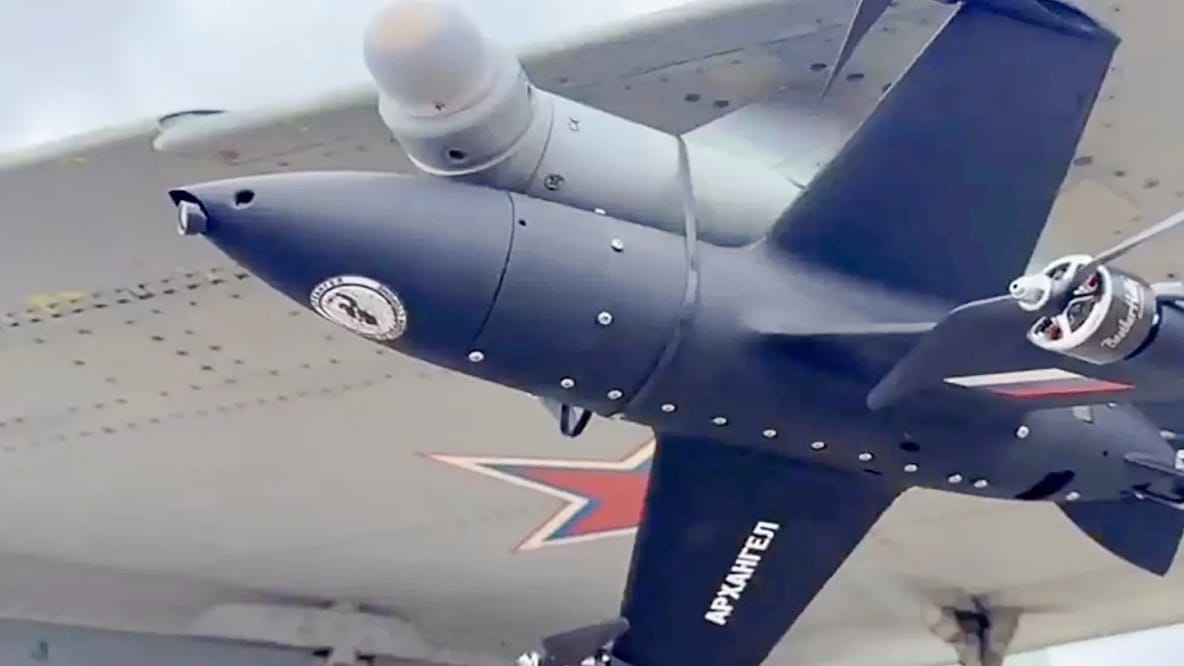 Interceptor Drone Fitted onto Russian MiG-29 with Zip Ties