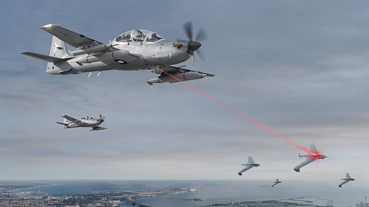 Embraer Gives A-29 Super Tucano C-UAS Capabilities