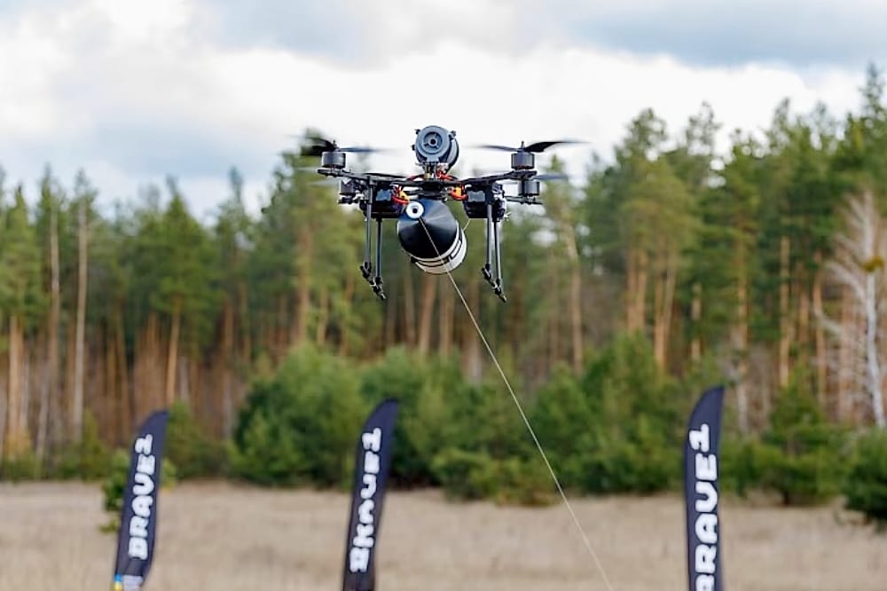 NATO  & Ukraine Stage Tech Trials for Intercepting Russia’s Cabled Drones