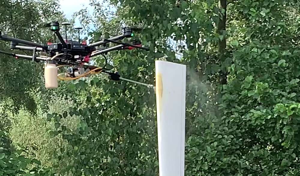 Drones Protect Wind Turbines from Ice