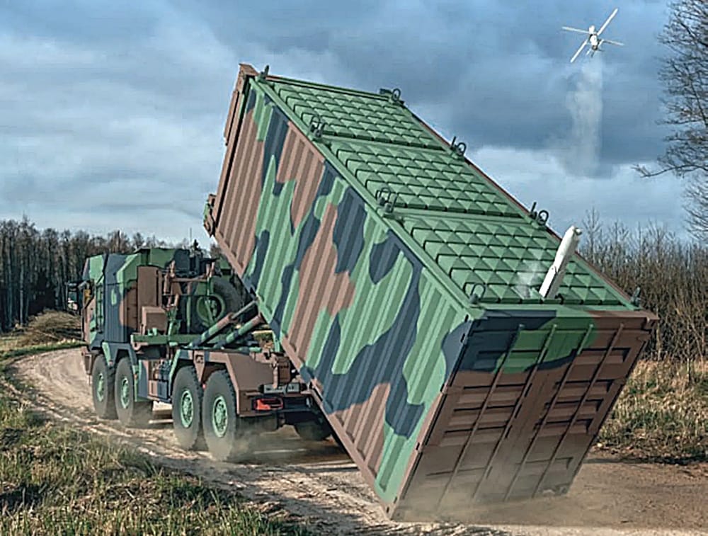 Shipping Container Launcher Packing 126 Kamikaze Drones