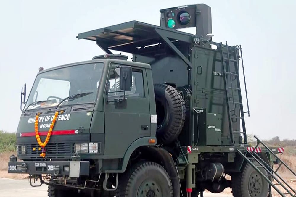 India Successfully Test Fires C-UAS Laser System