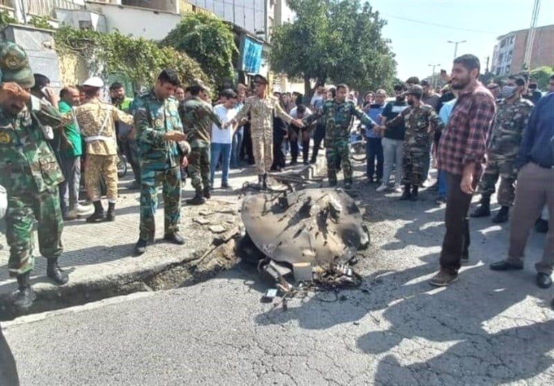Iran Drone Crashes Injures 2