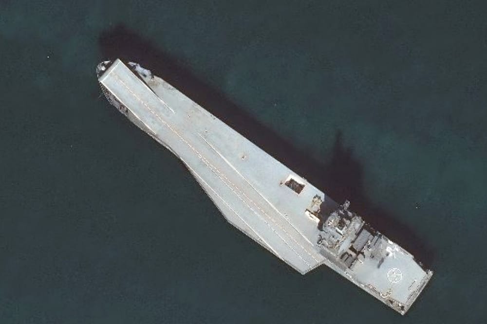 Iran’s Shahid Bagheri Drone Carrier Begins Sea Trials