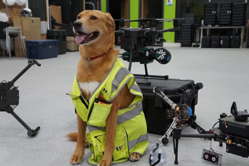 Dog Flies Drone in Pennsylvania Coal Mine