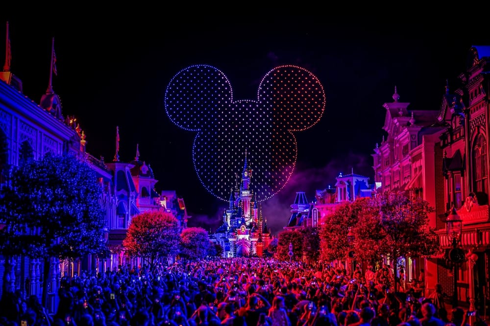 Europe's Largest Drone Show for July 14th Celebrations at Disneyland Paris
