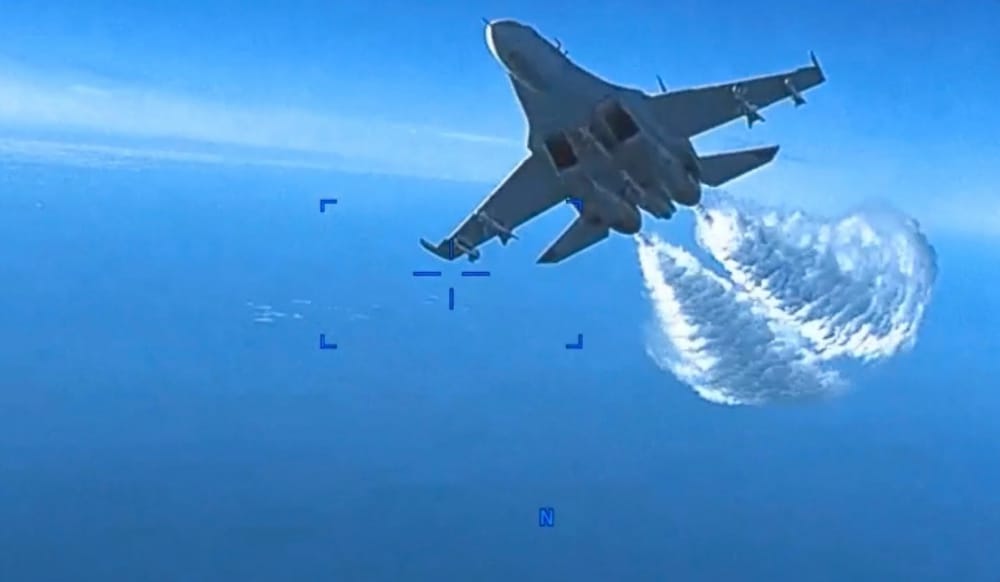 Pentagon Releases Video of Russian Fighter Crashing Into US MQ-9