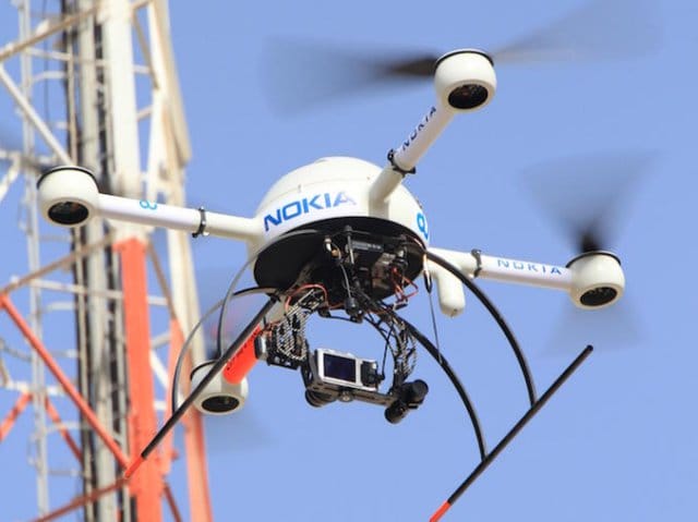 Nokia Trials UAS for Cell Tower Maintenance