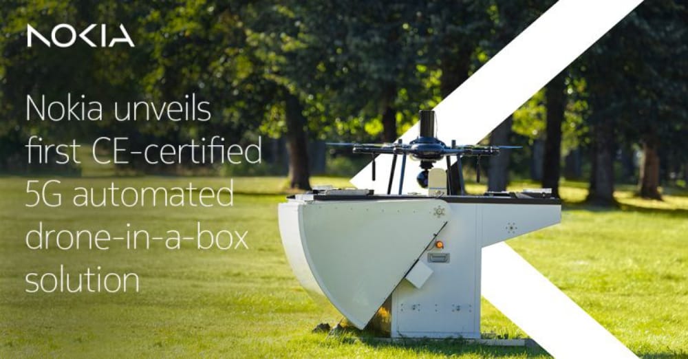 Nokia Unveils First CE-Certified 5G Automated Drone-in-a-Box Solution