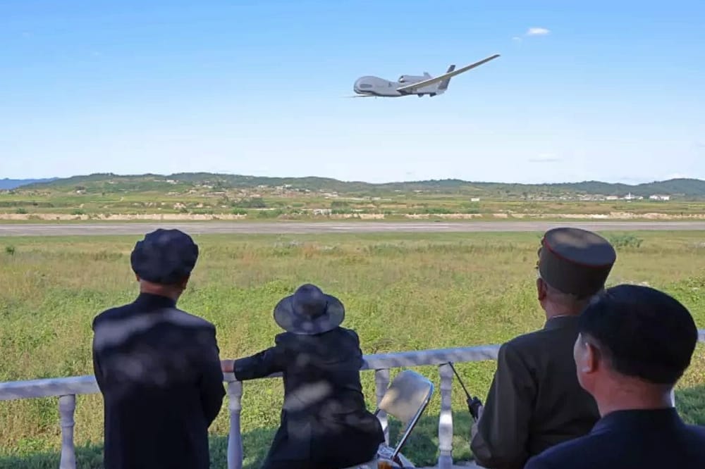 Kim Jong Un Watches North Korea's Global Hawk Knockoff First Flight