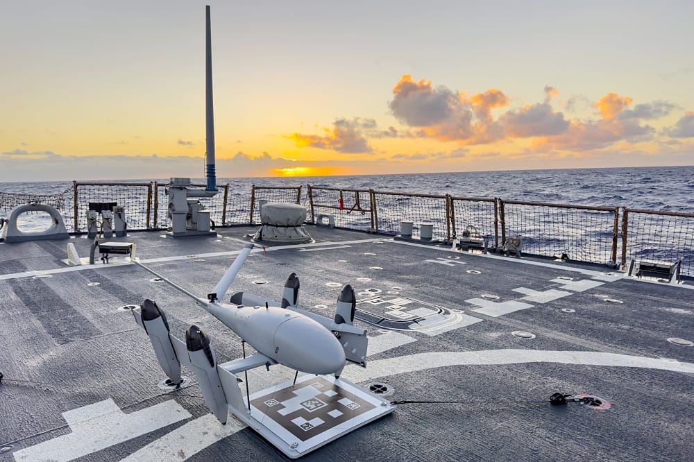 Autonomous Transwing VTOL Aircraft Conduct Simultaneous Flight Operations during RIMPAC
