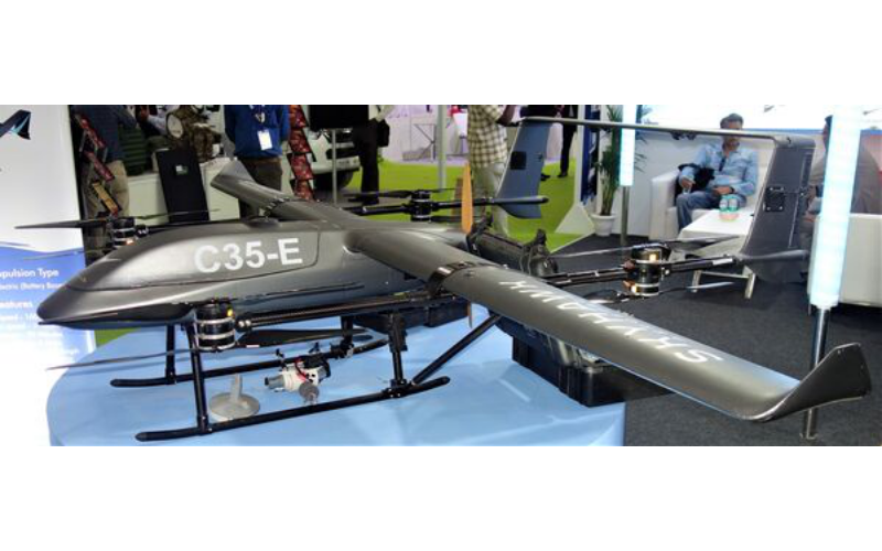 Skyhawk Aerospace Reveals Pushpak and C35-E UAVs