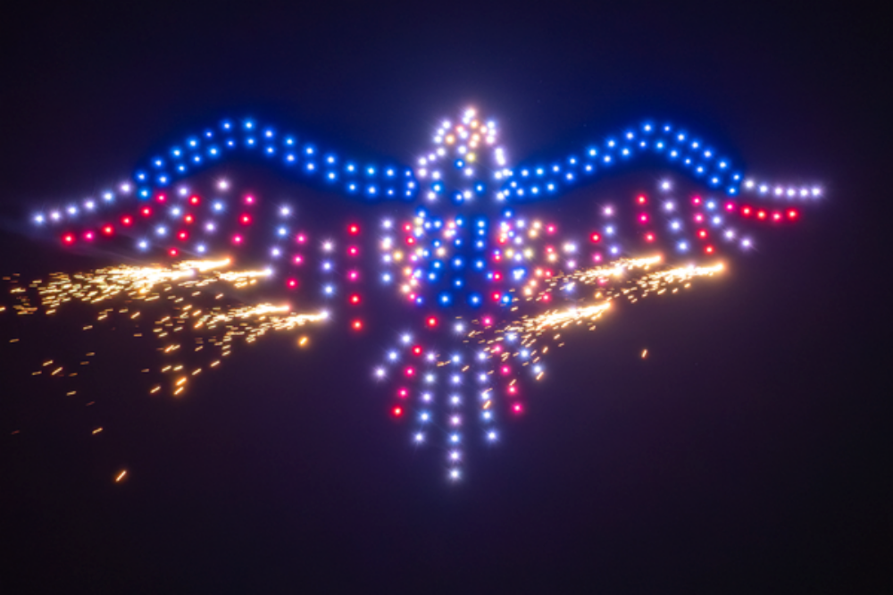 Sky Elements Puts Fireworks on Drones in the First-Ever FAA-Approved Pyro Drone Show