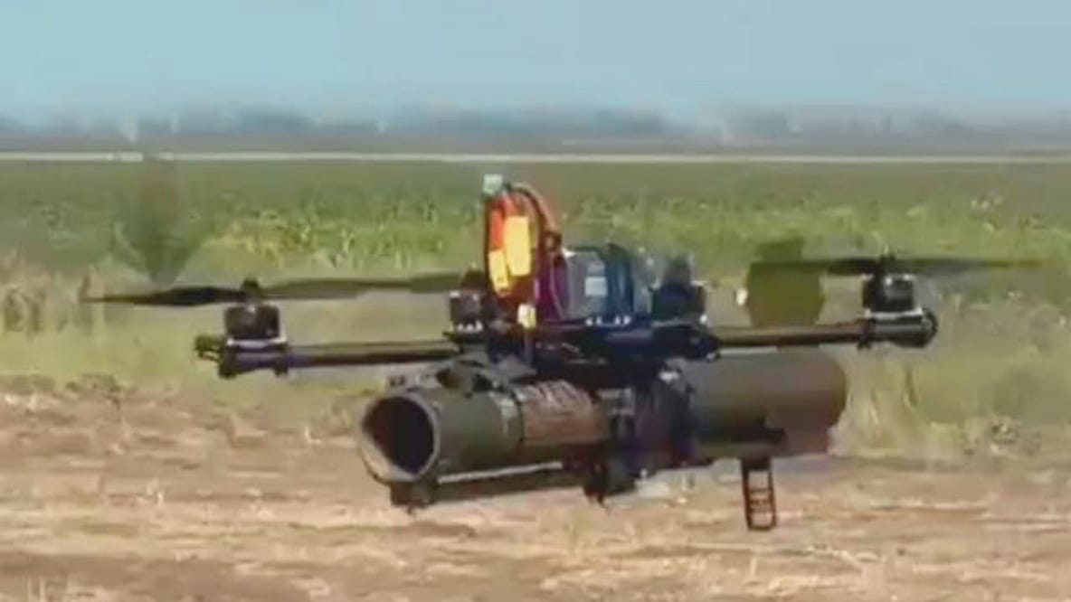 Ukraine Repurposes Quadcopter Drone to Fire Soviet-Era RPG-18 Anti-Tank Missiles