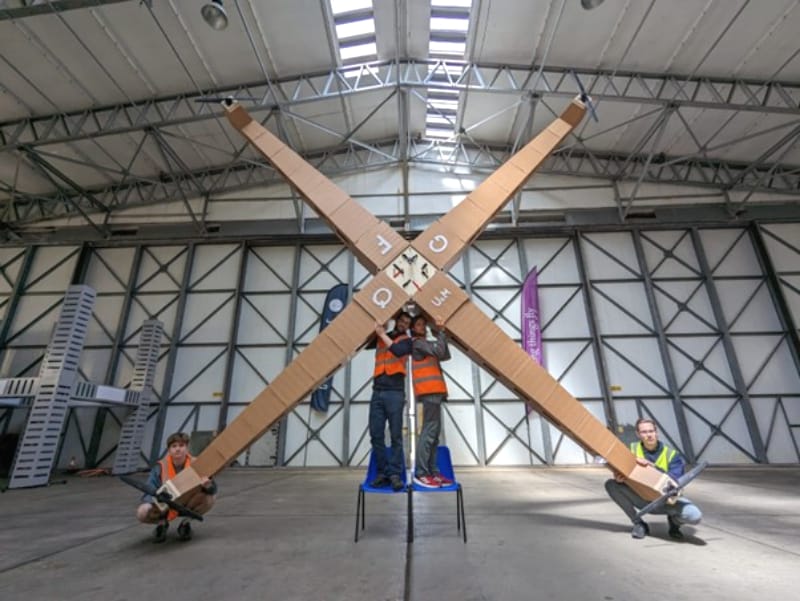 Manchester Researchers Design and Fly World’s Largest Quadcopter Drone