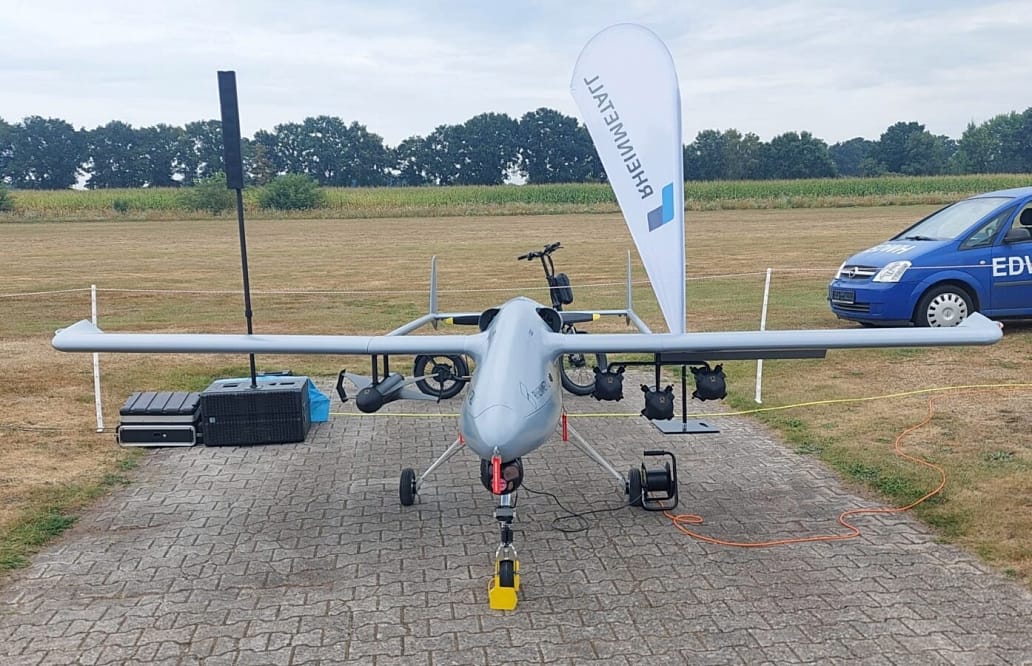 Rheinmetall Presents Drone Armed with Loitering Munitions and Air-to-Air Missile