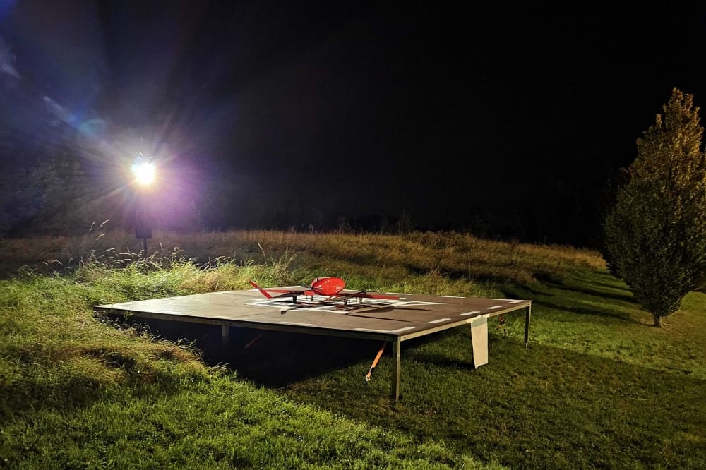 Delivrone and Rigitech Fly Night BVLOS Routes in Northern France