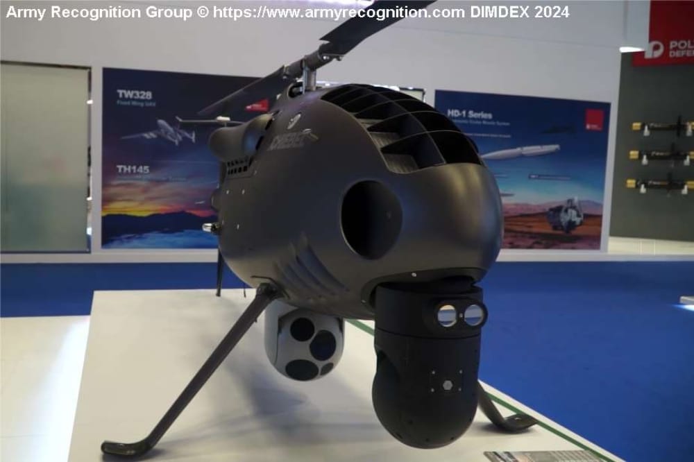 Schiebel's CAMCOPTER S-100 UAS on Show at DIMDEX 2024
