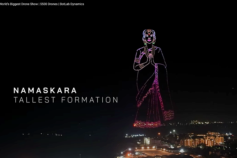 5,500 Drones Show in India