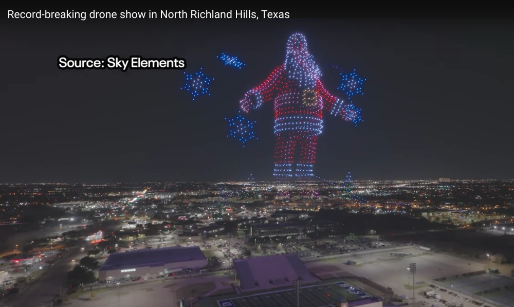 Sky Elements Drone Show Breaks two Guinness World Records in Texas