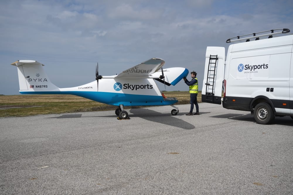 Skyports Drone Services Demonstrates Heavy Lift for UK Royal Navy