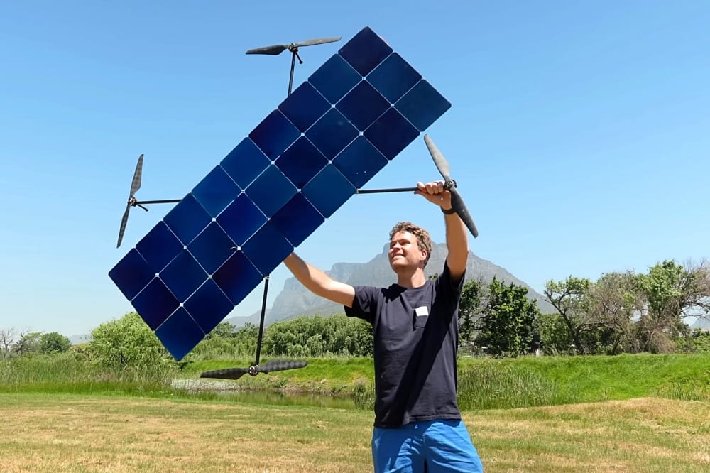 Battery-Free Drone Designed to Fly as Long as the Sun Shines