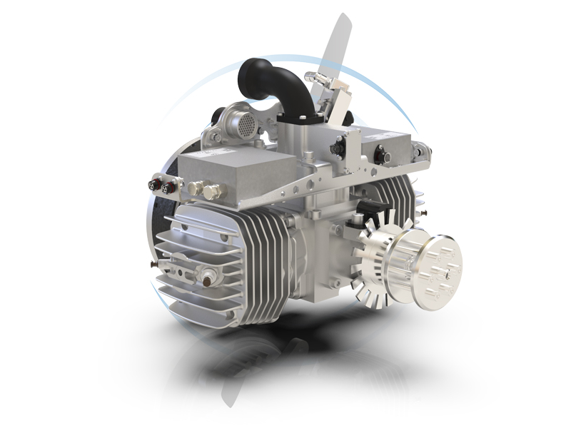 Sky Power's Dual Cylinder UAS Engine has Increased Power
