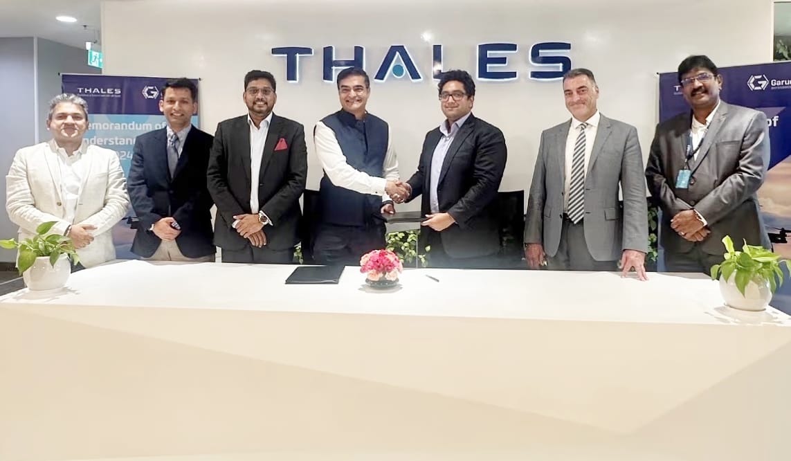 Thales and Garuda Aerospace Sign MoU for Secure Drone Operations in India