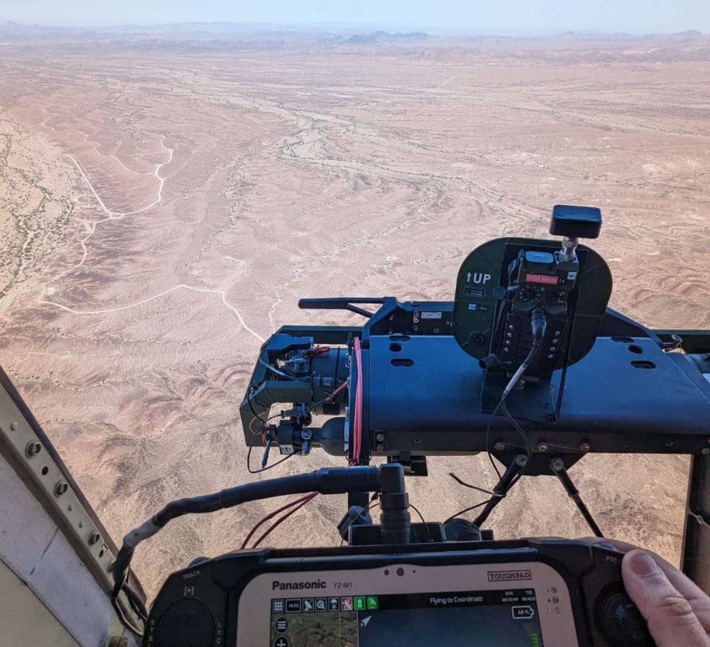 UVision USA and Axxeum Launch Hero 120 Loitering Munition System from An Airborne Helicopter