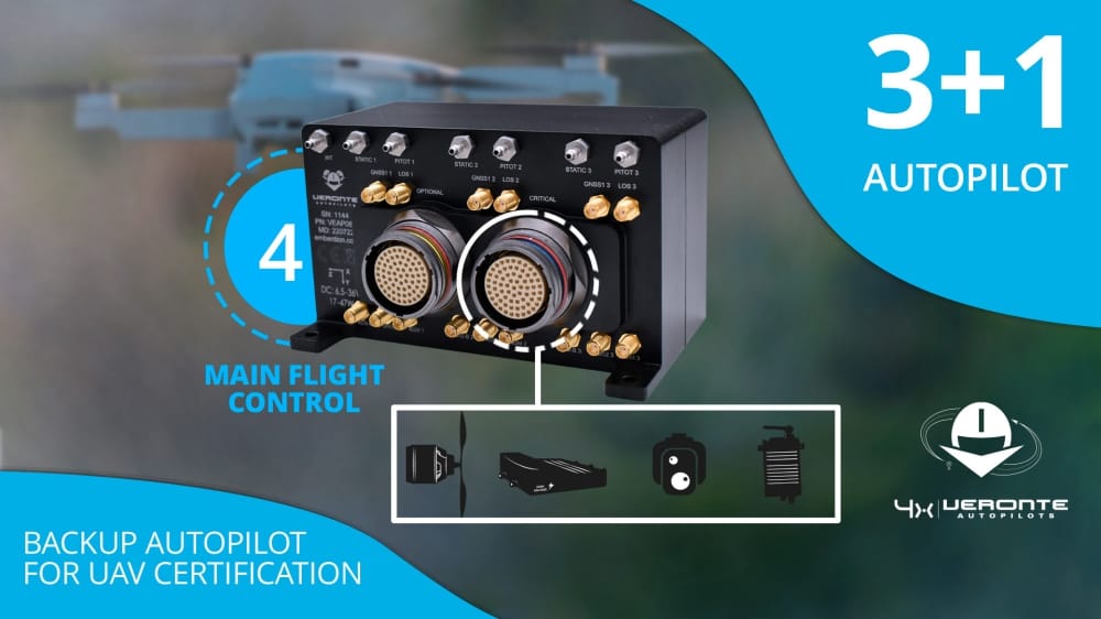 Veronte Autopilot 4x Serves as Backup Autopilot for UAV Certification