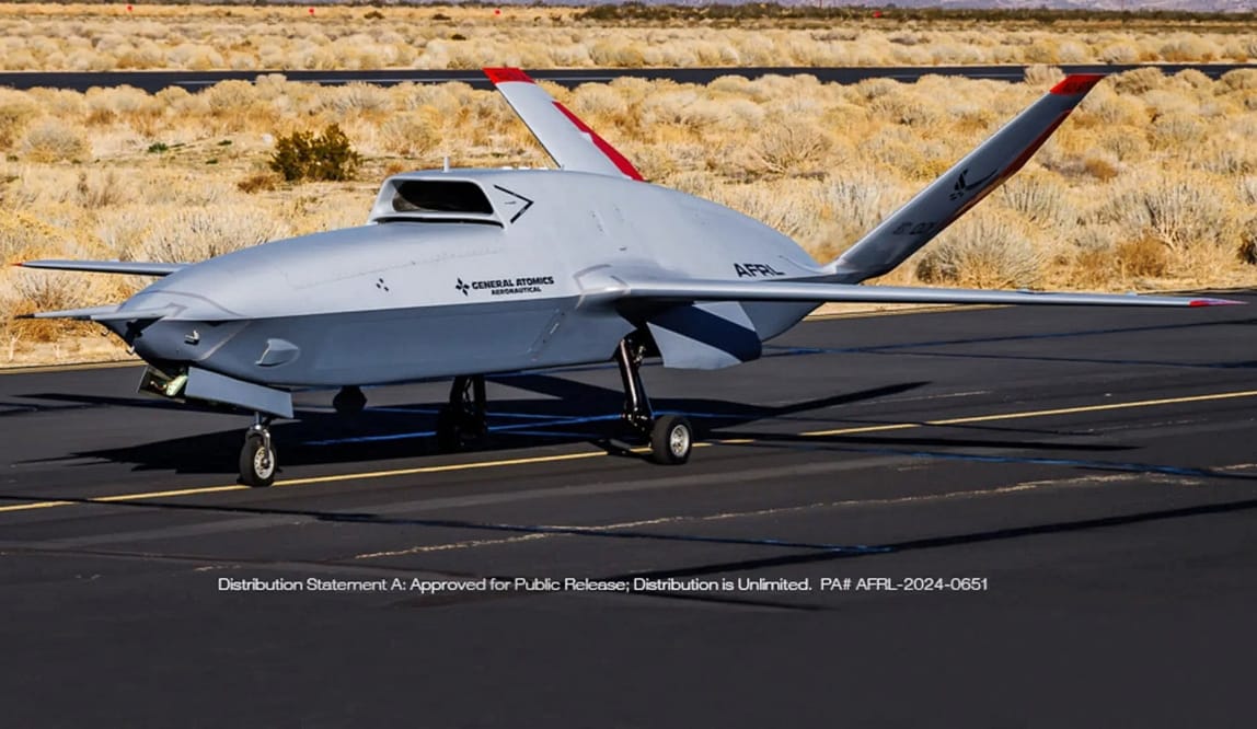 General Atomics’ XQ-67A Off-Board Sensing Station Drone Breaks Cover