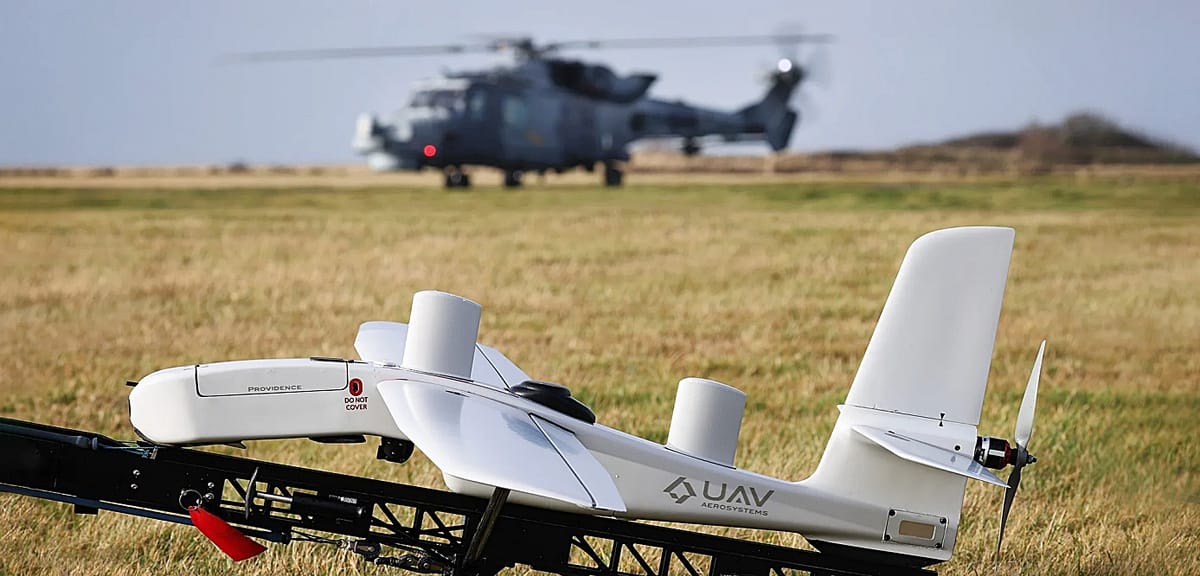 UK Royal Navy Wildcat Helicopter Integrates Multiple Drone Data Feeds in Live Trial