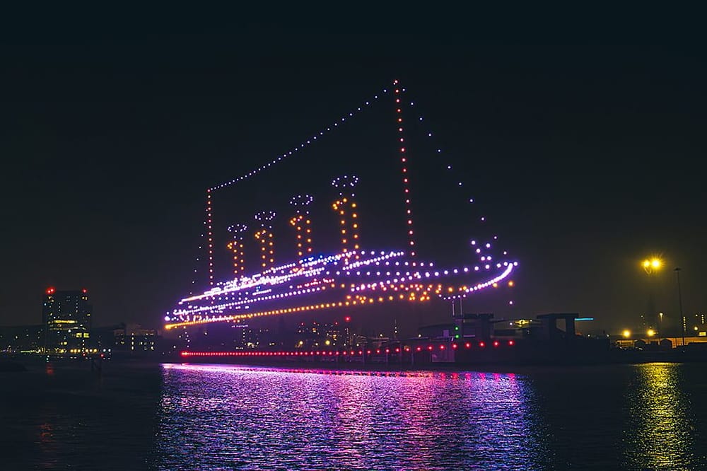 Titanic Sails Again in Belfast Drone Display